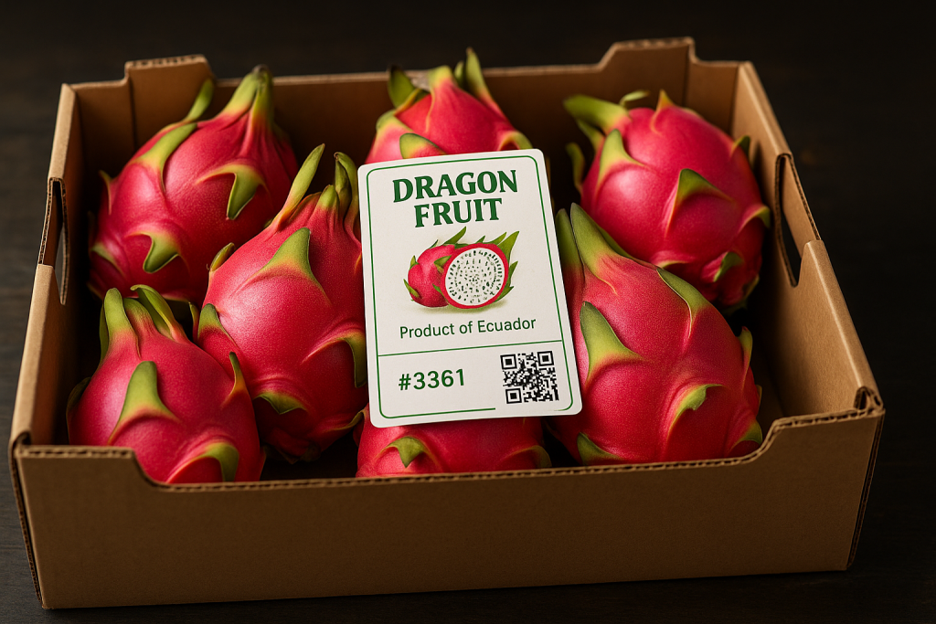 Trazabilidad y Etiquetado en la Exportación de Pitahaya: Garantía de Calidad y Cumplimiento para el Mercado Internacional