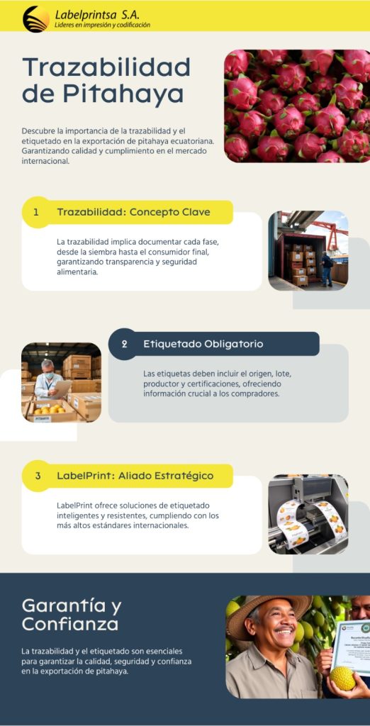 trazabilidad y etiquetado en pitahaya
