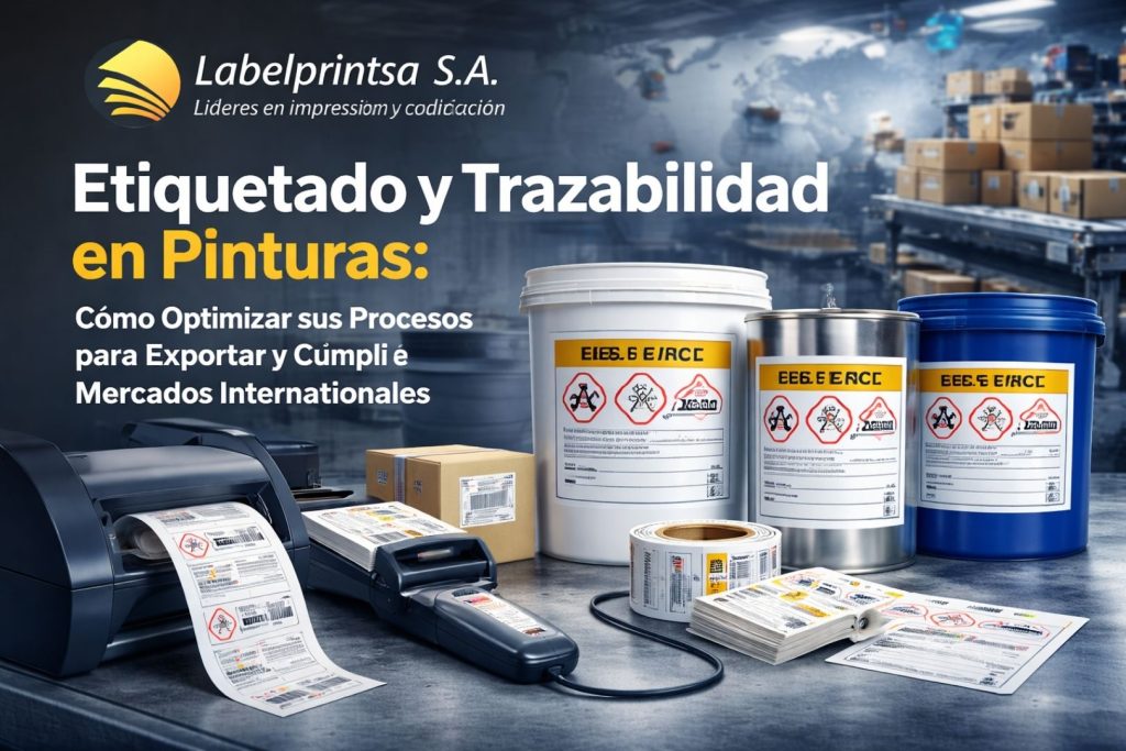 Etiquetado y Trazabilidad en Pinturas: Cómo Optimizar sus Procesos para Exportar y Cumplir con Mercados Internacionales