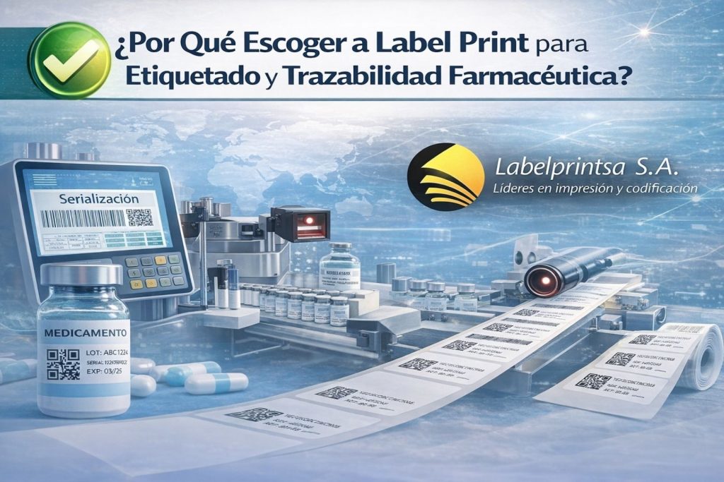 🟢 ¿Por Qué Escoger a Label Print para Etiquetado y Trazabilidad Farmacéutica?