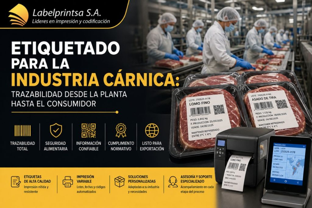 Etiquetado para la Industria Cárnica: Trazabilidad desde la Planta hasta el Consumidor