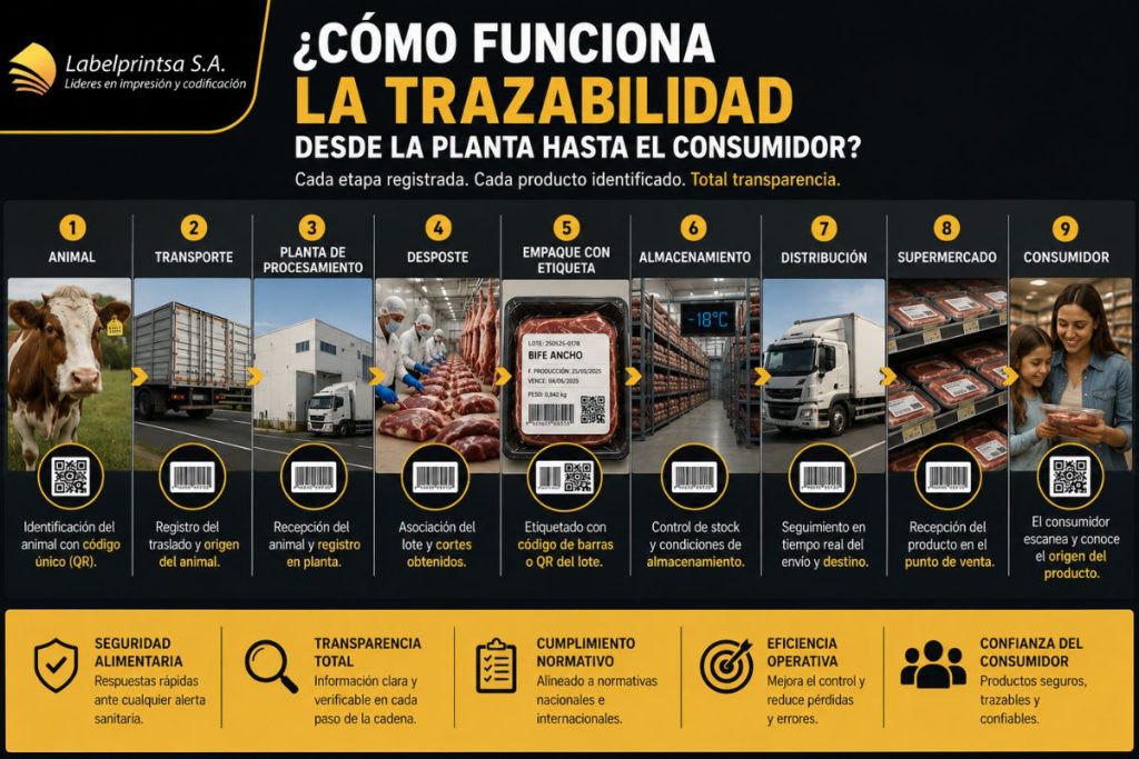 ¿Cómo funciona la trazabilidad desde la planta hasta el consumidor?
