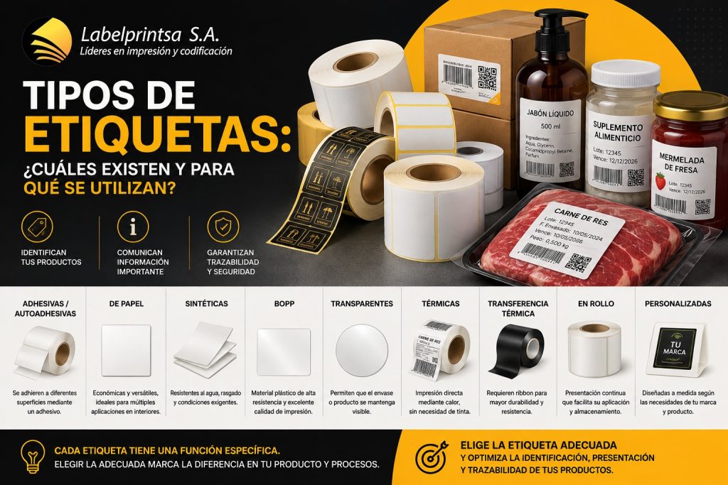tipos de etiquetas